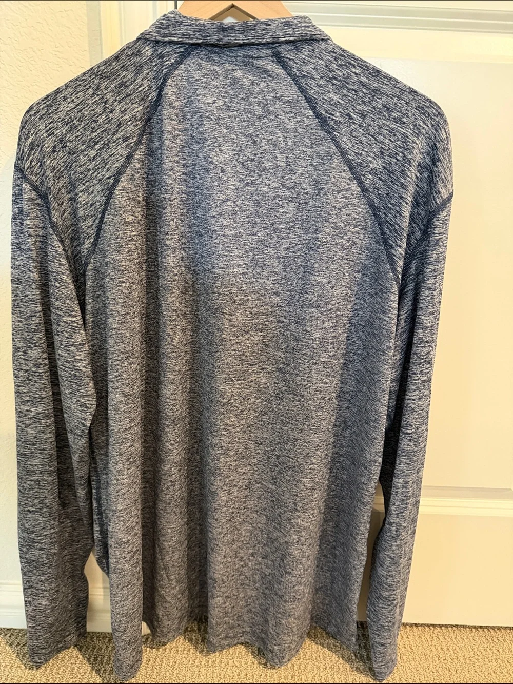 Nike Men’s Heathered Navy Quarter-Zip Pullover